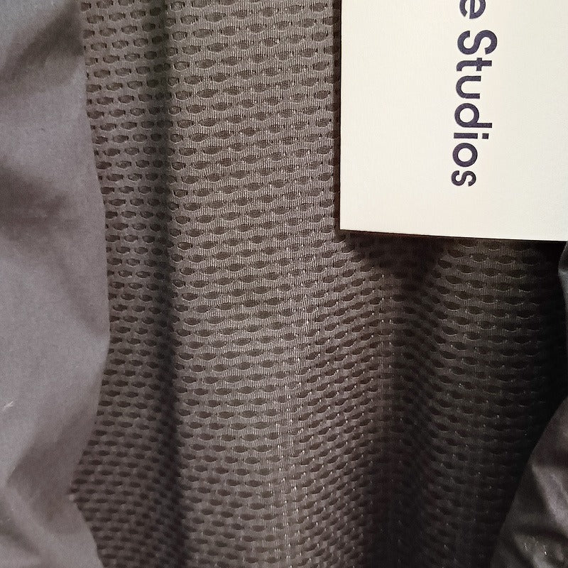 Acne Studios Logo Cotton Poplin Zipper Jacket Black