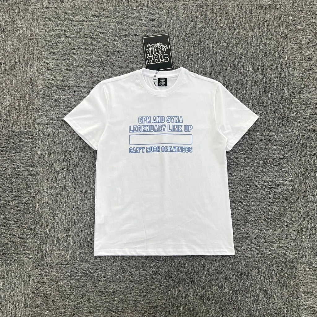 6PM X Syna World Central Cee Can't Rush Greatness Tee (Black/White)