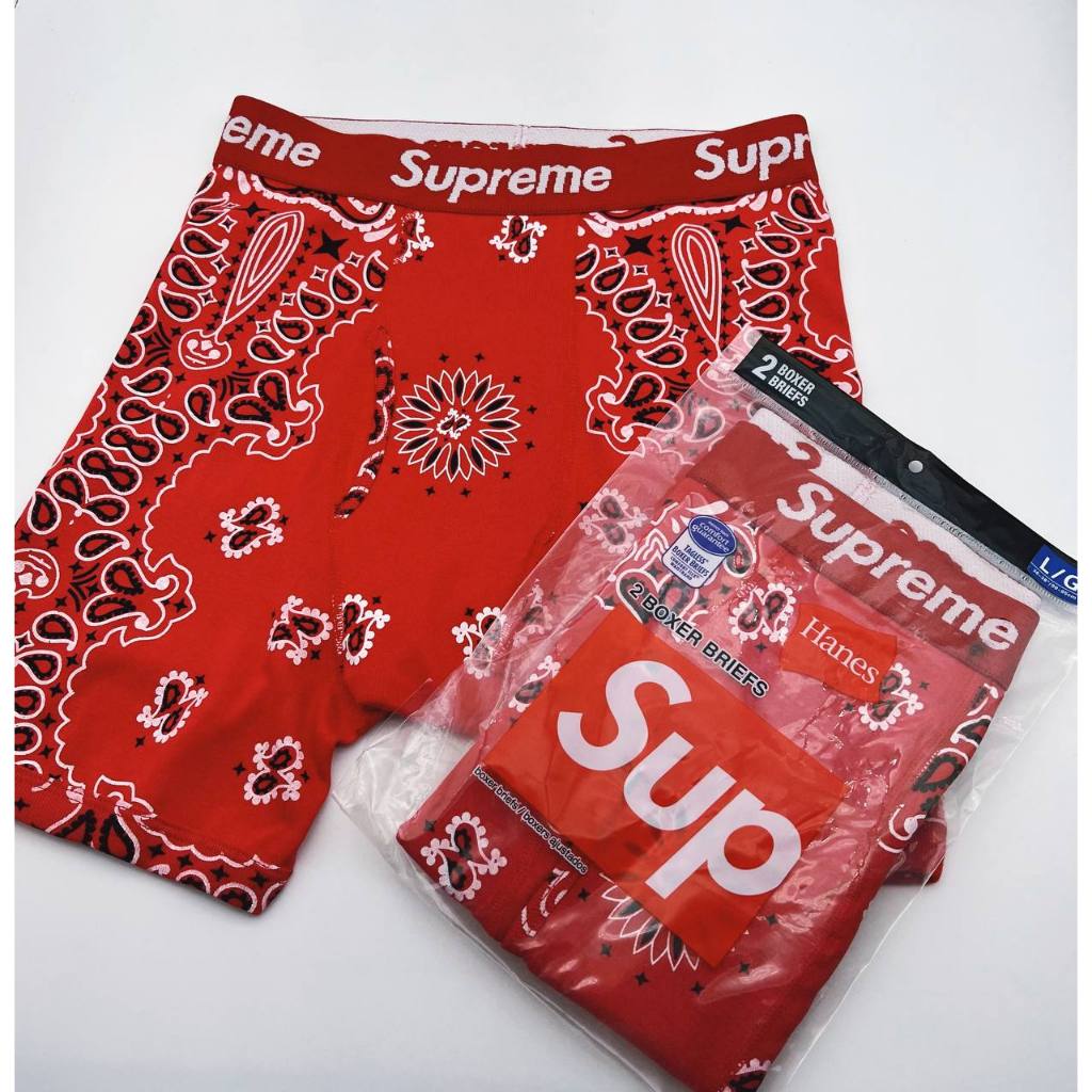 Supreme HANES BOXER BRIEFS - 2 BOXERS/ PACKS (All Colors)