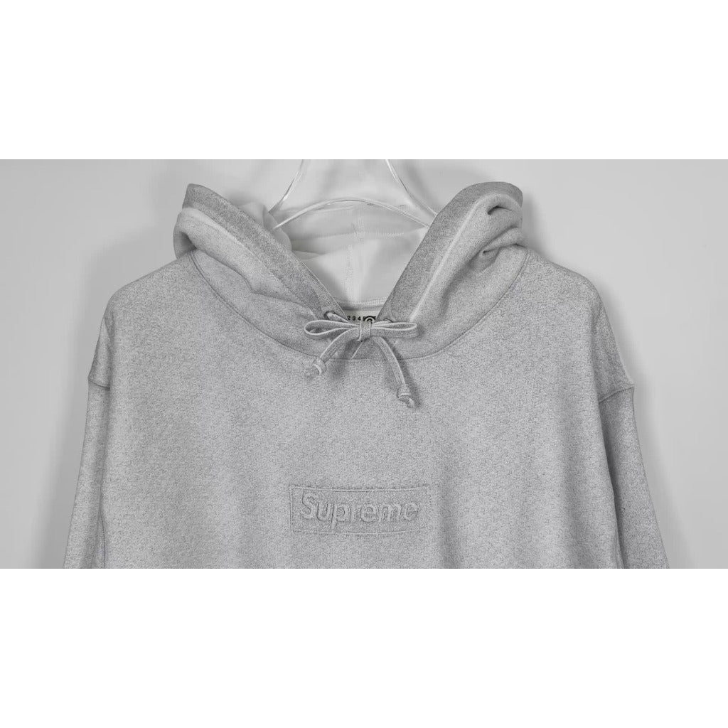 Supreme x MM6 Maison Margiela Foil Box Logo Hoodie 'White'