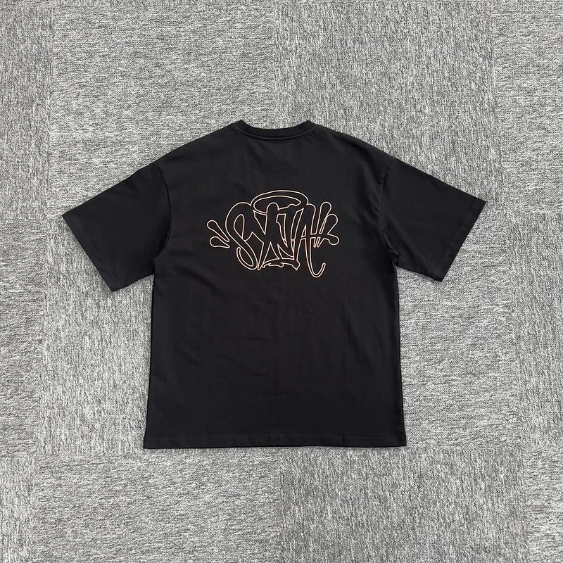 Central Cee x Syna World CRG No Gimmicks T-Shirt - Black/Rose Gold (Can't Rush Greatness Merchandise)