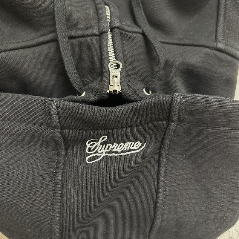 Supreme Nike Zip Up Hooded Sweatshirt (SS25) - Black