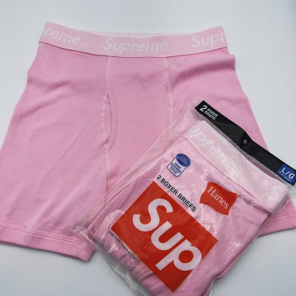 Supreme HANES BOXER BRIEFS - 2 BOXERS/ PACKS (All Colors)
