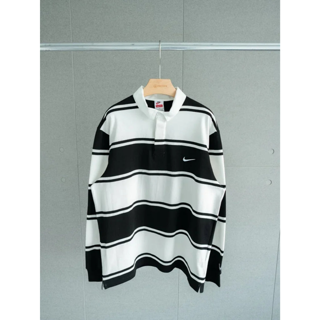 Stripe Rugby Polo LS - Supreme x Nike