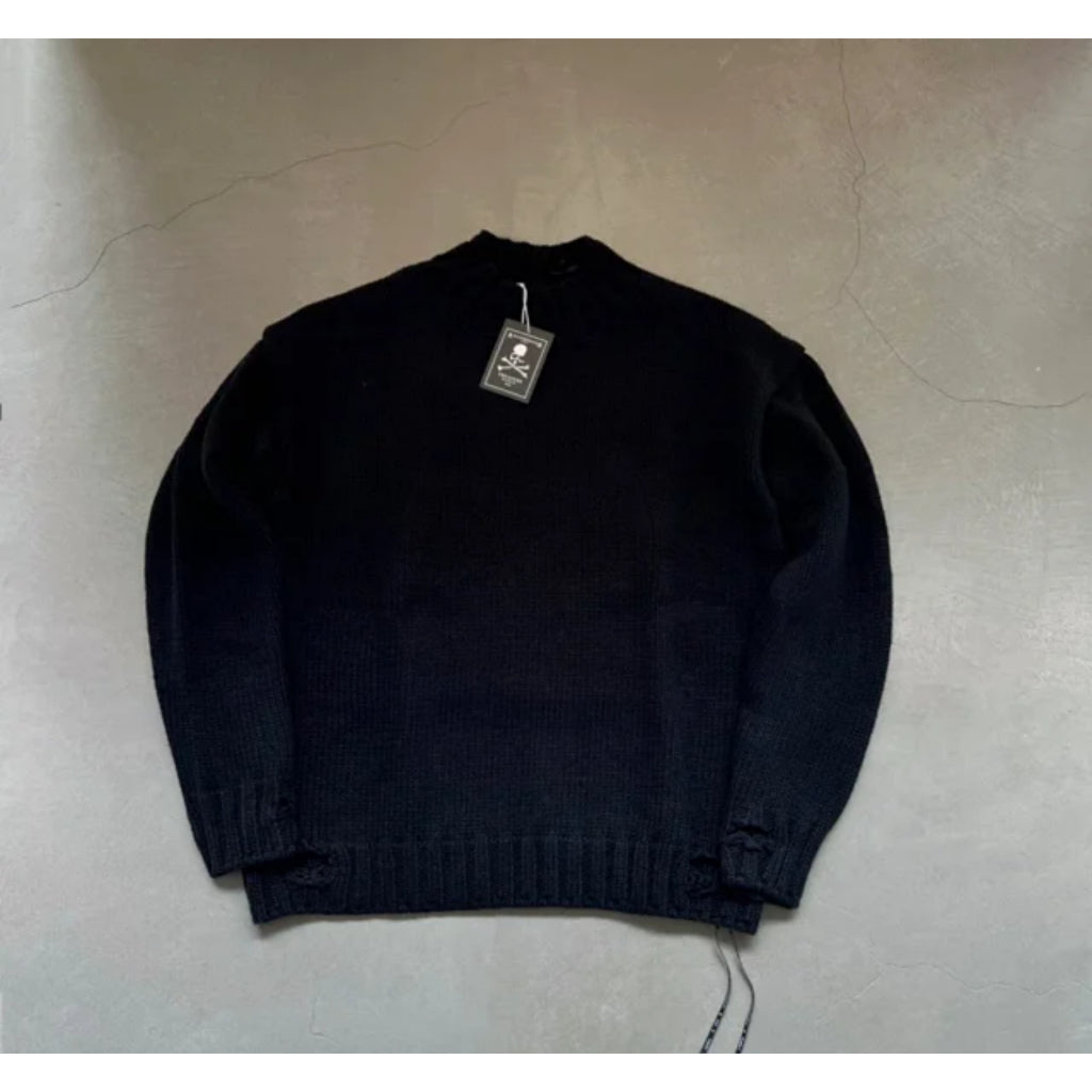 MASTERMIND WORLD Japan Distressed Big Scull Knit Sweater