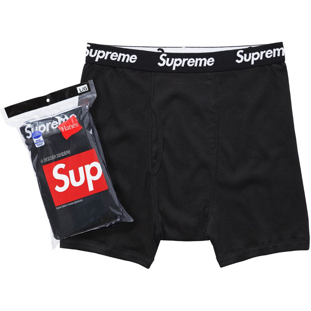 Supreme HANES BOXER BRIEFS - 2 BOXERS/ PACKS (All Colors)