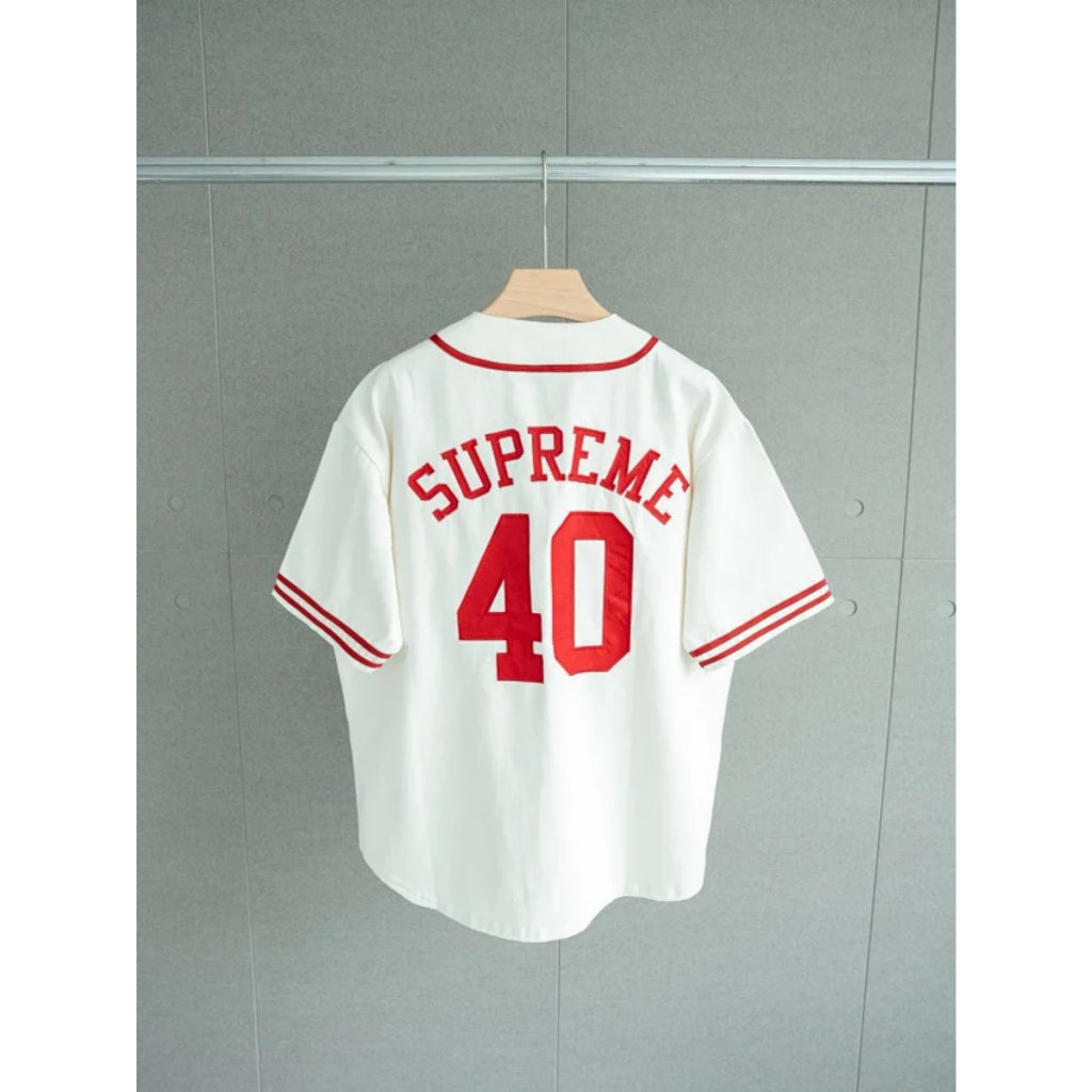 Supreme x 40 Acres Twill Baseball Jersey
