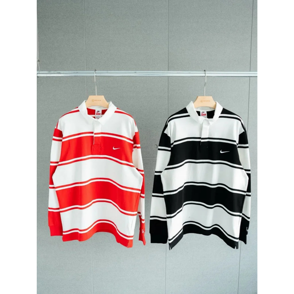 Stripe Rugby Polo LS - Supreme x Nike