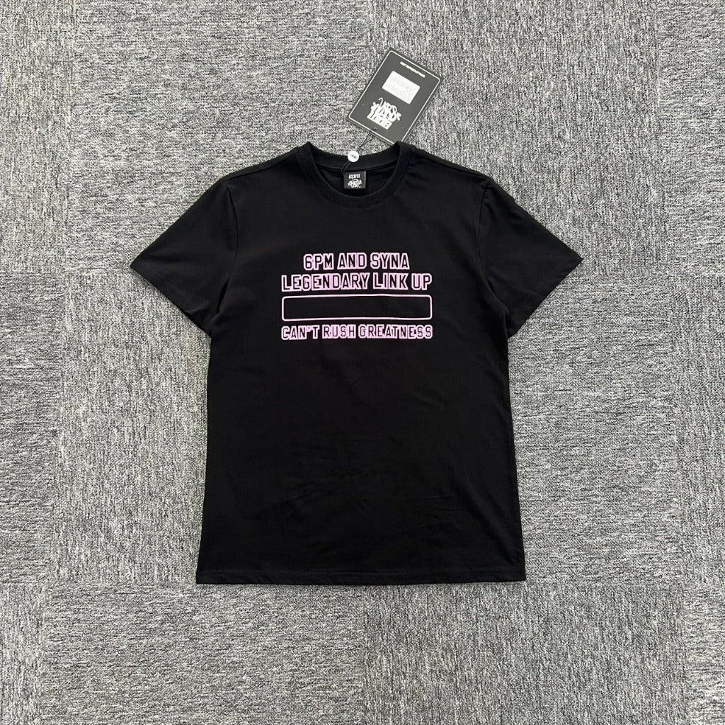 6PM X Syna World Central Cee Can't Rush Greatness Tee (Black/White)