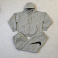 Supreme Nike Zip Up Hooded Sweatshirt (SS25) - Grey