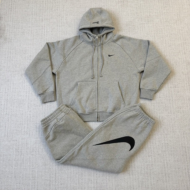 Supreme Nike Zip Up Hooded Sweatshirt (SS25) - Grey