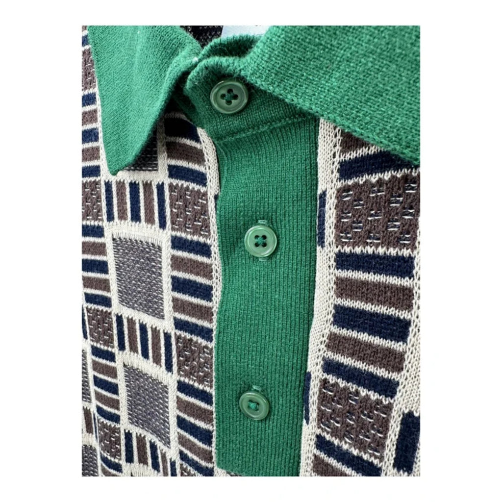 adidas x Brain Dead patterned-jacquard polo shirt