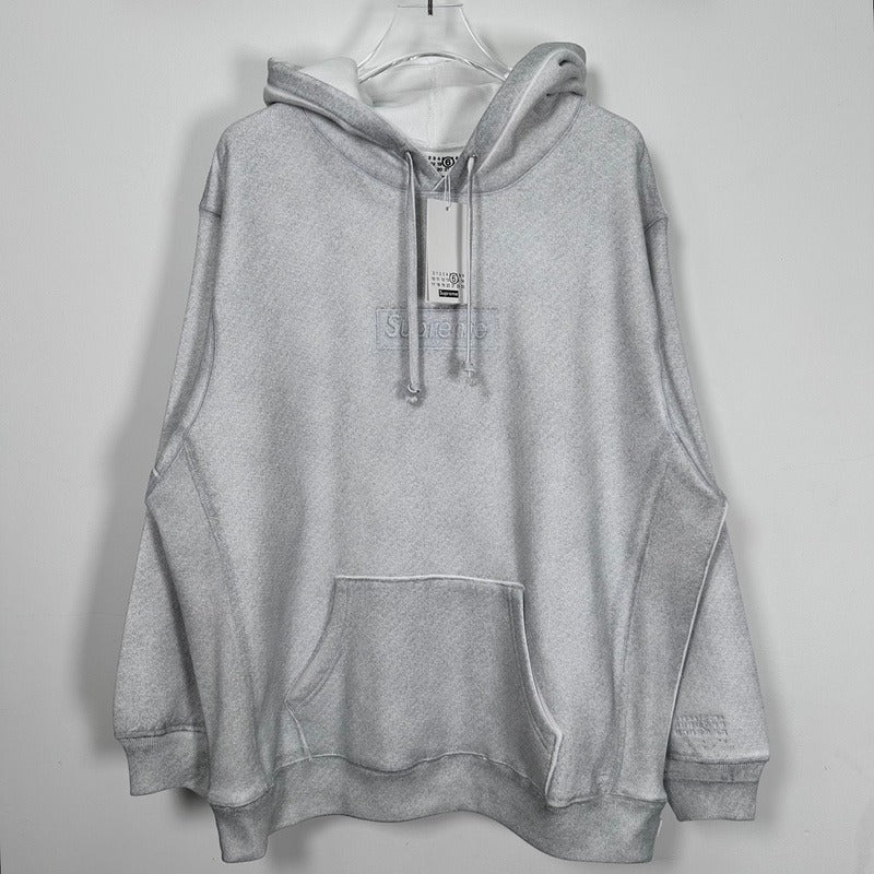 Supreme x MM6 Maison Margiela Foil Box Logo Hoodie 'White'