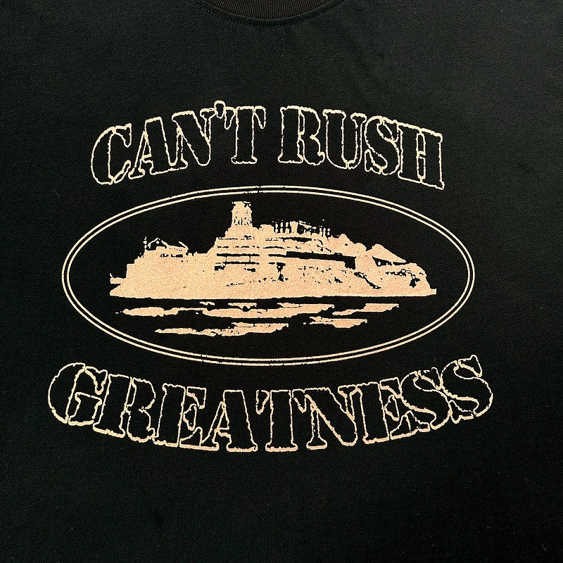 Central Cee Can't Rush Greatness Tee Black - Corteiz
