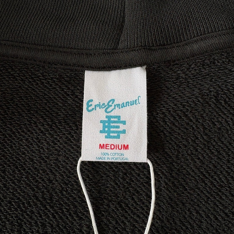 Eric Emanuel EE Basic Zip Up Hoodie (FW24) - Black/White/Black