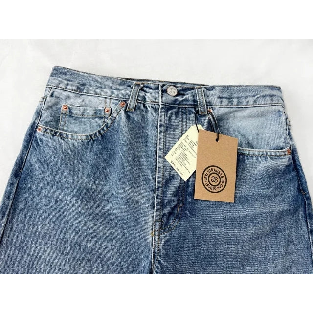 Stussy x Levi's Embossed 501 Jeans Rugged-Blue