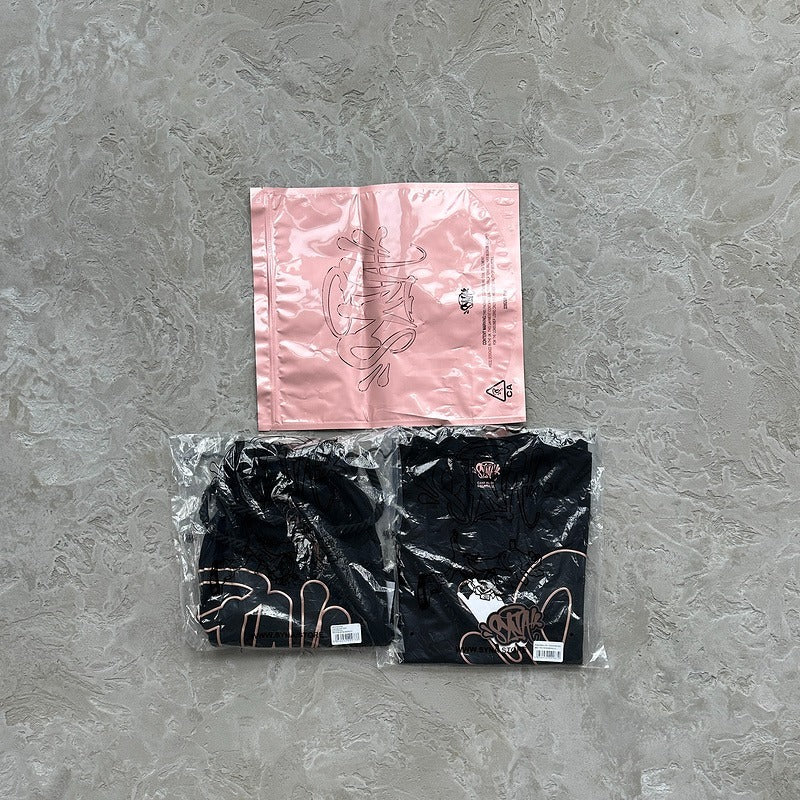 Syna World Syna Logo Tee & Shorts Set - Black/Rose Gold (Can't Rush Greatness)