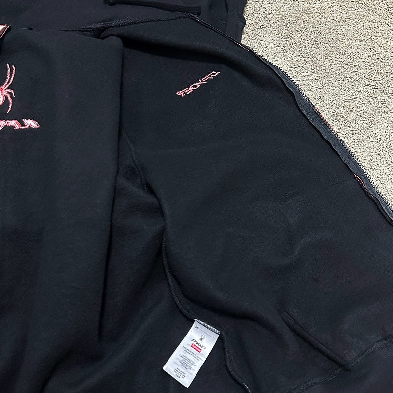Supreme x Spyder Zip Up Hooded Sweatshirt