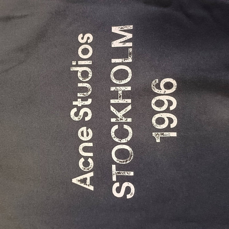 Acne Studios Logo Stockholm 1996 Hoodie Faded Black