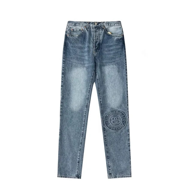 Stussy x Levi's Embossed 501 Jeans Rugged-Blue