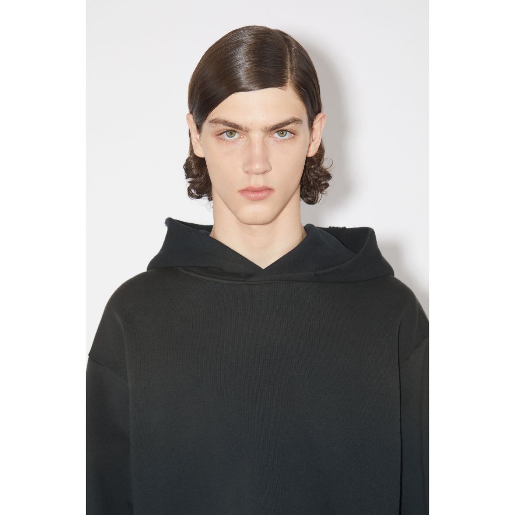 Acne Studios Logo Stockholm 1996 Hoodie Faded Black