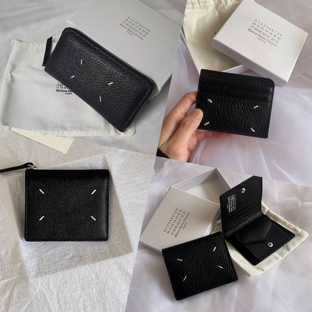 Maison Margiela Four-Stitch Leather Card Holder & Wallet (All Types)