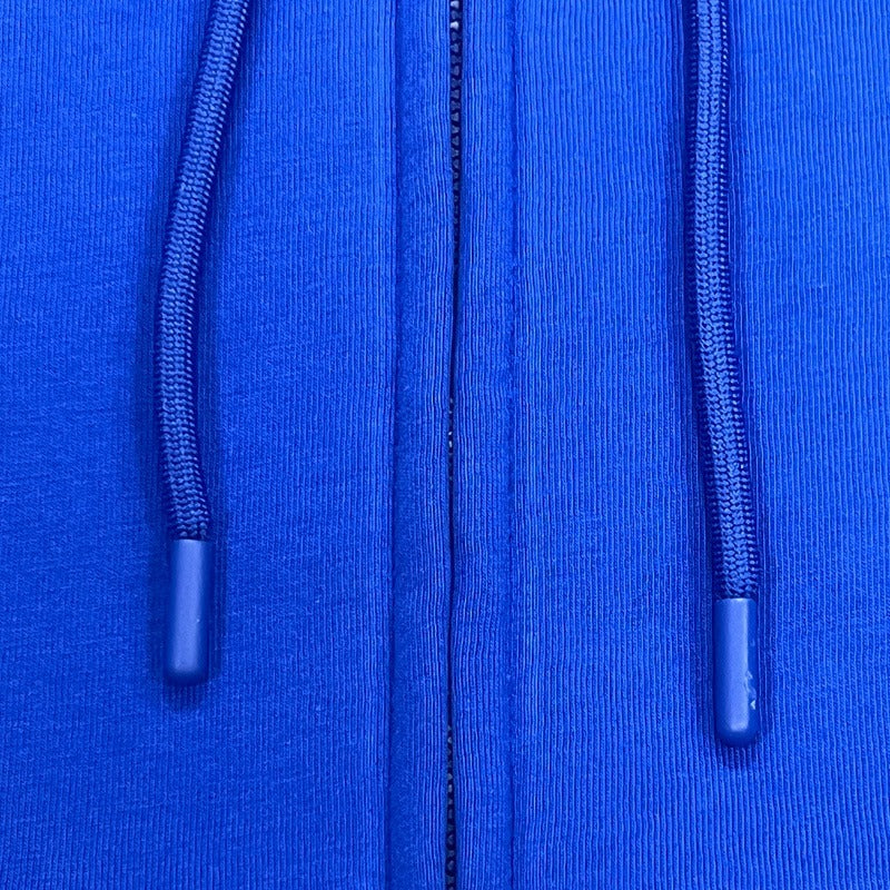 Syna World - Neoprene Embossed Zip Hoodie Blue