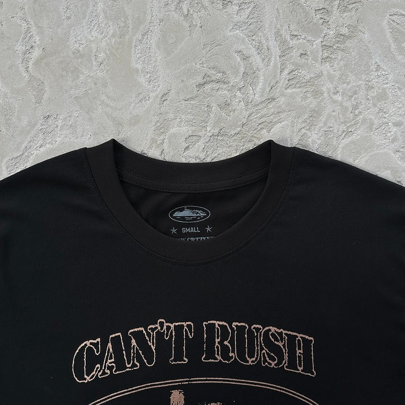 Central Cee Can't Rush Greatness Tee Black - Corteiz