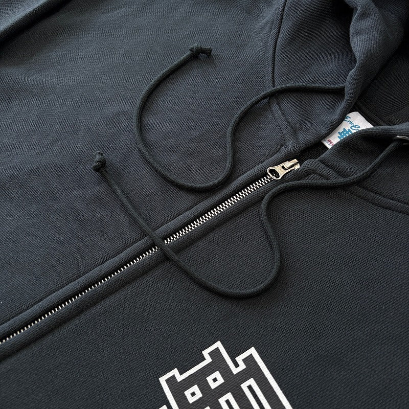 Eric Emanuel EE Basic Zip Up Hoodie (FW24) - Black/White/Black