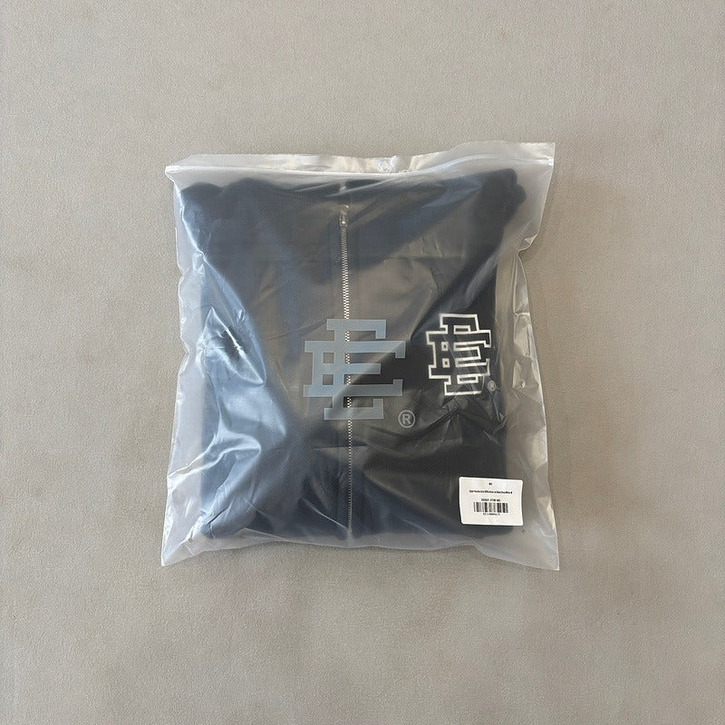 Eric Emanuel EE Basic Zip Up Hoodie (FW24) - Black/White/Black