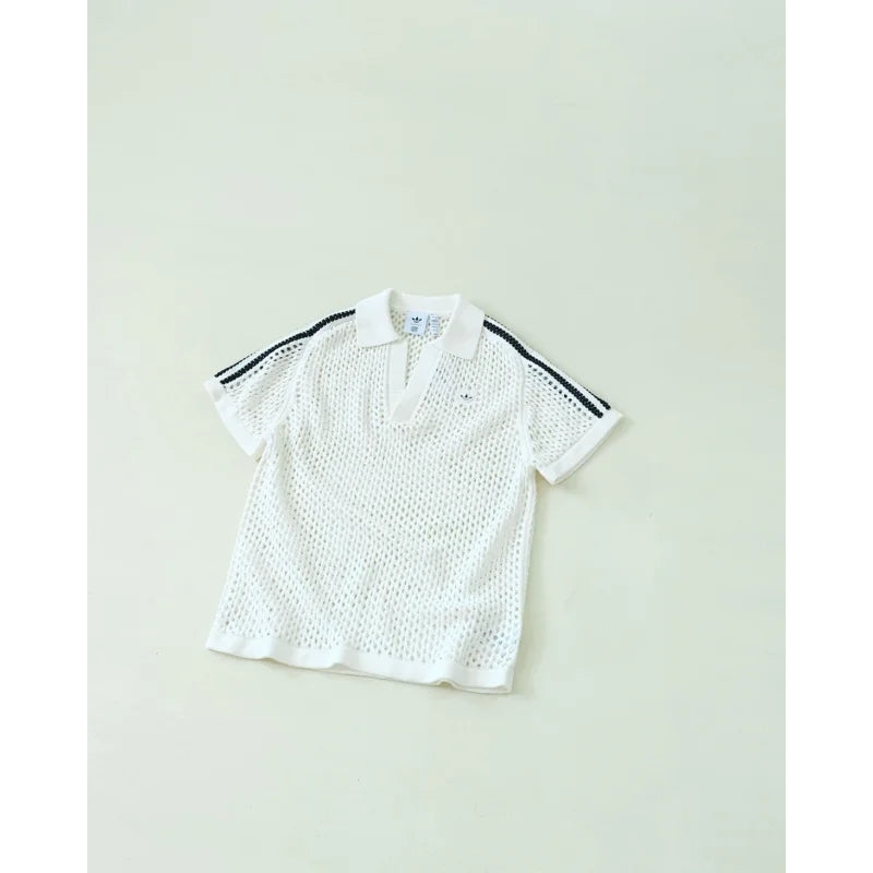 adidas Originals x CLOT By Edison chen Unisex Crochet Polo Shirt