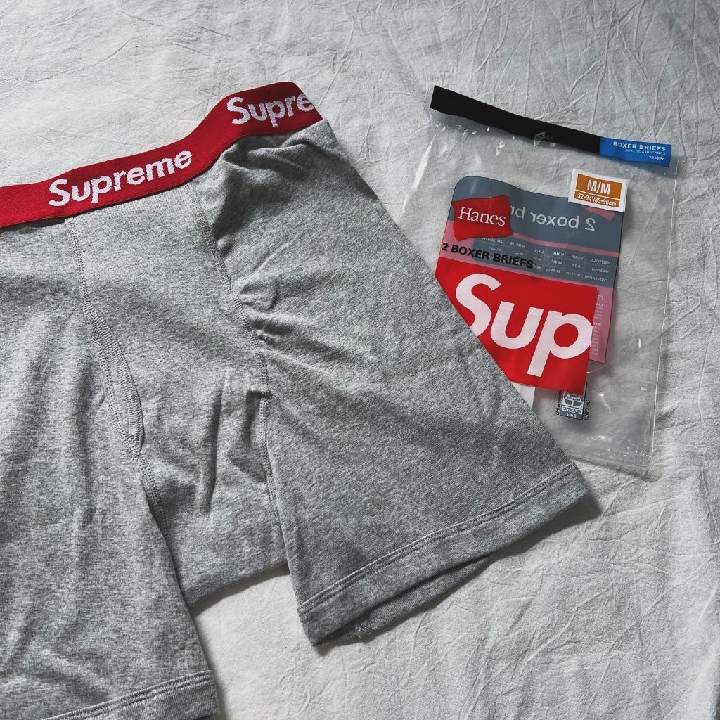 Supreme HANES BOXER BRIEFS - 2 BOXERS/ PACKS (All Colors)