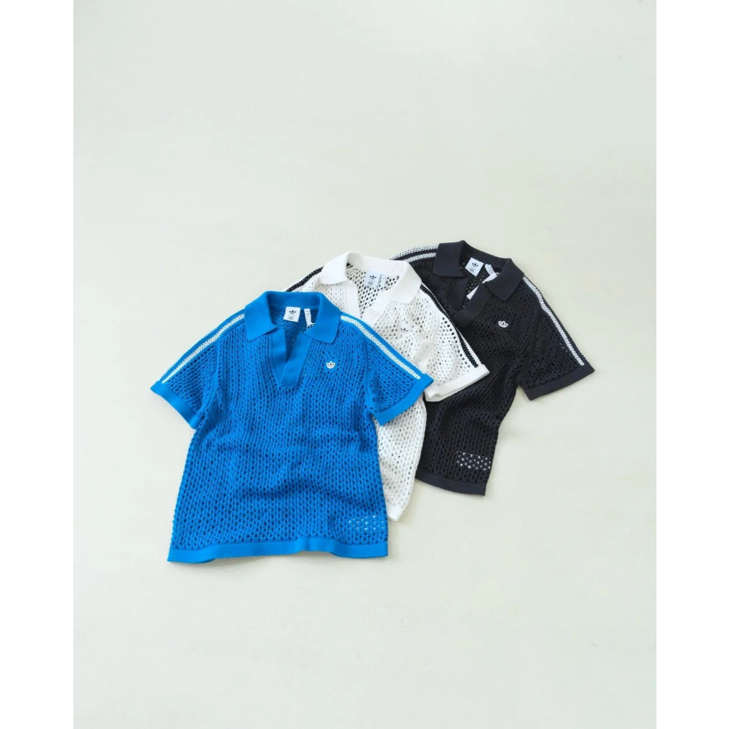 adidas Originals x CLOT By Edison chen Unisex Crochet Polo Shirt
