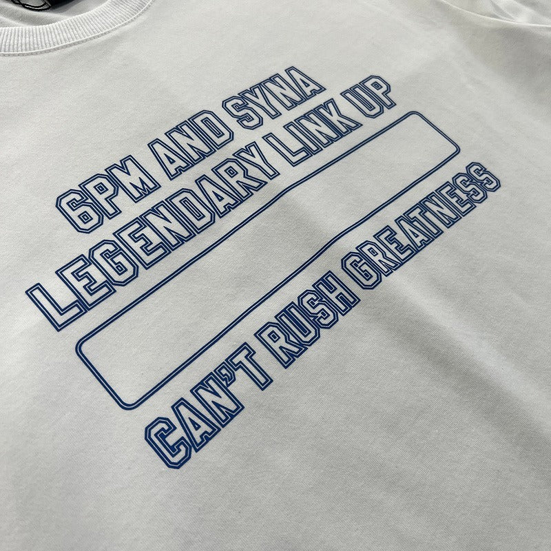 6PM X Syna World Central Cee Can't Rush Greatness Tee (Black/White)