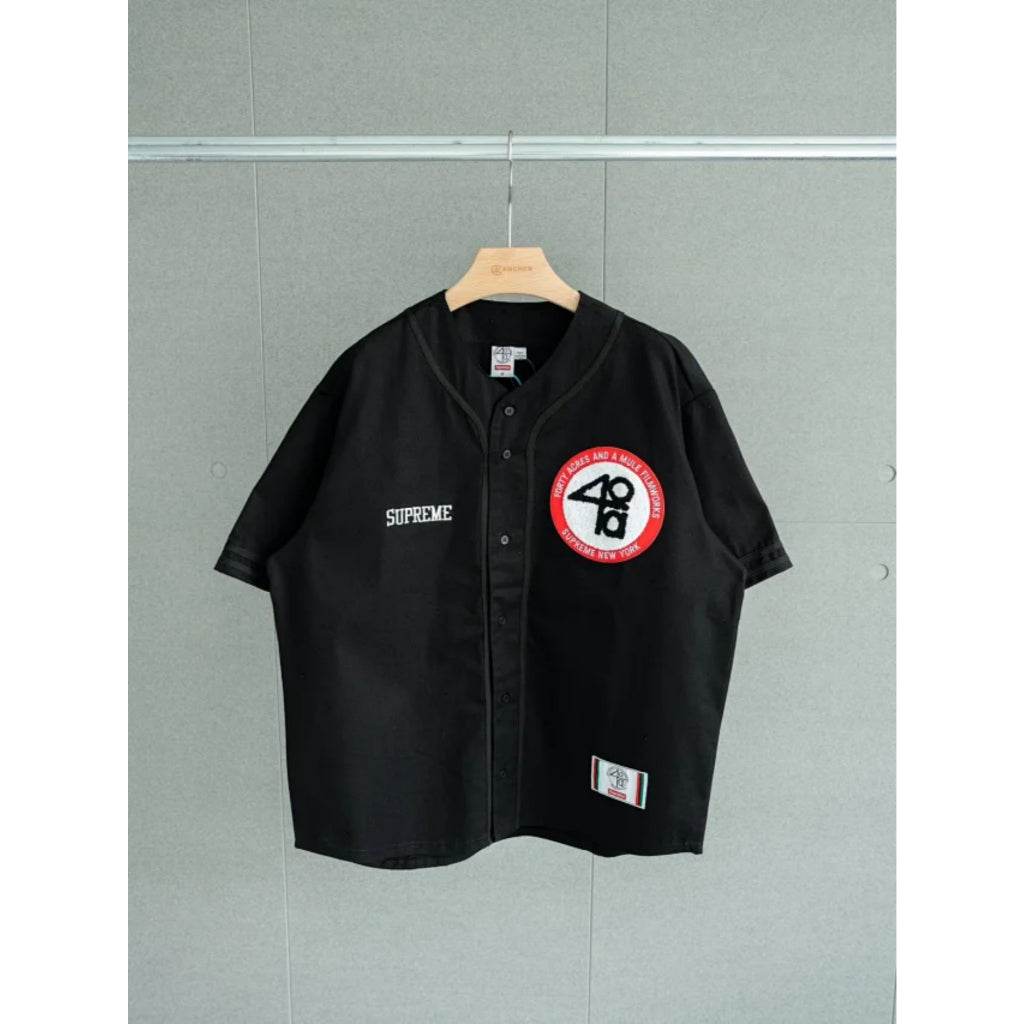 Supreme x 40 Acres Twill Baseball Jersey