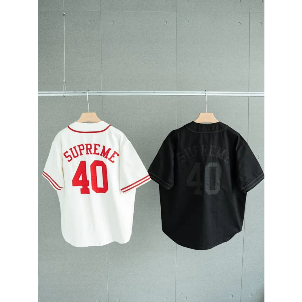 Supreme x 40 Acres Twill Baseball Jersey