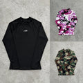 LITEWORK COMPRESSION TOP - Corteiz.RTW [BLACK/WOODLAND CAMO]