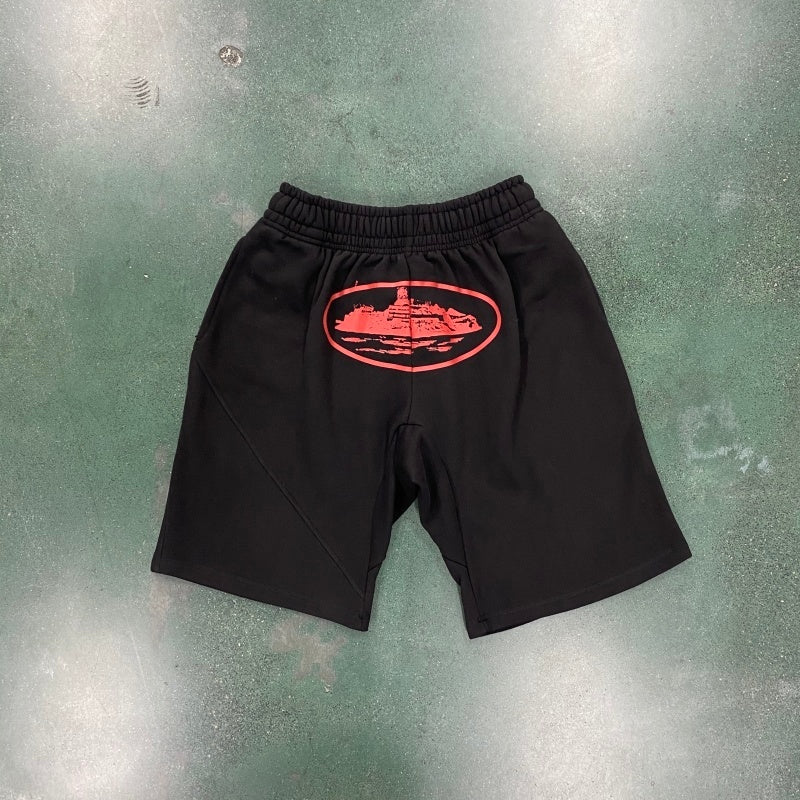 OG Alcatraz Shorts - Corteiz [BLACK/TRIPLE BLACK/BABY BLUE/BROWN/DARK BLUE/BROWN/PINK]]