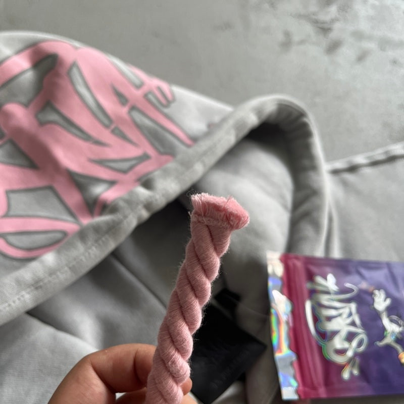 Syna World Logo Tracksuit - Grey/ Pink