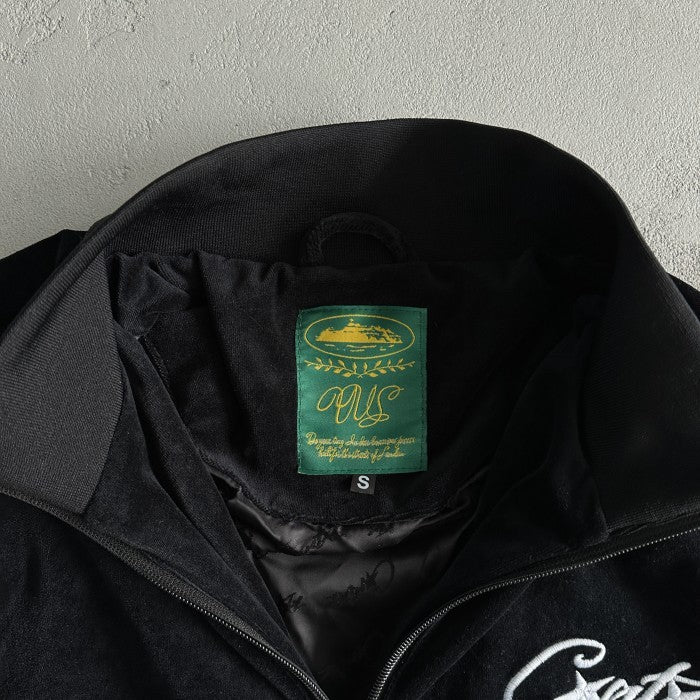 VVS Velour Set/Jacket/Pants - Corteiz [BLACK]