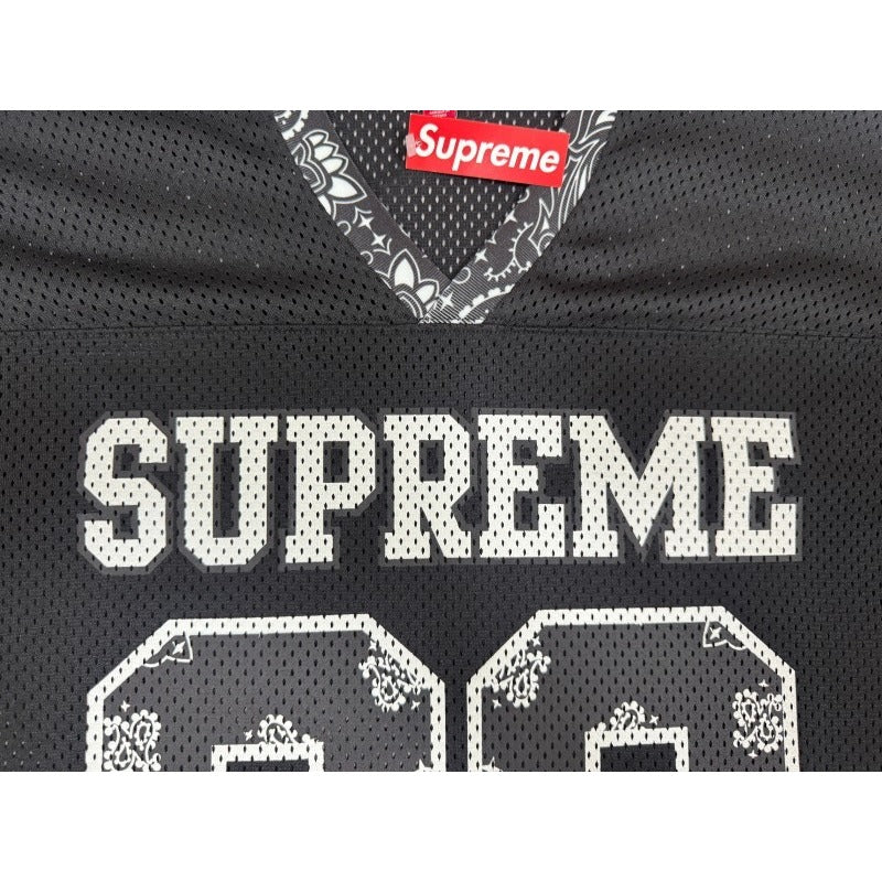 Supreme Bandana Football Jersey SS25 [Black/White]