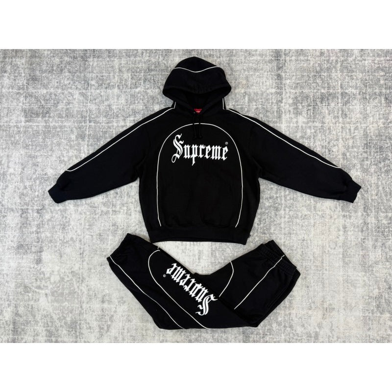 Supreme Curve Piping Hooded Sweatshirt/ Sweatpants/ Set