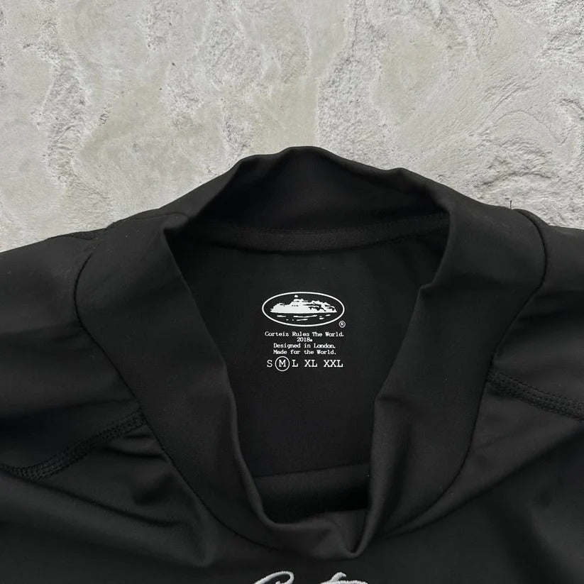 LITEWORK COMPRESSION TOP - Corteiz.RTW [BLACK/WOODLAND CAMO]