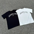 MM6 Logo Varsity Tee - [BLACK/WHITE]