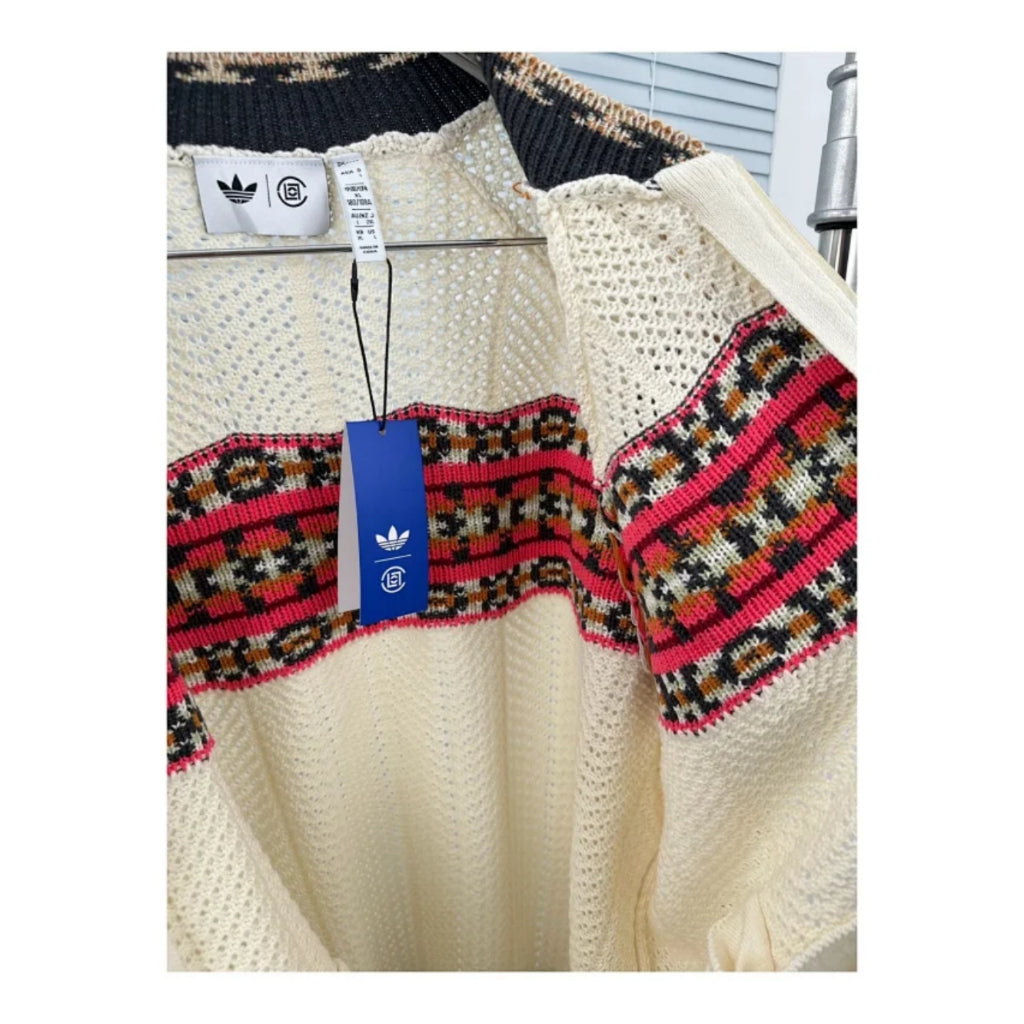 ADIDAS x CLOT Knit Cardigan Crew White/Cream