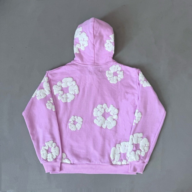 DNMTRS The Cotton Wreath Powder Hoodie [PINK/BLUE]