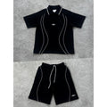 Island Pique Polo Shirt/ Shorts/ Set - CRTZ.XYZRTW [BLACK]