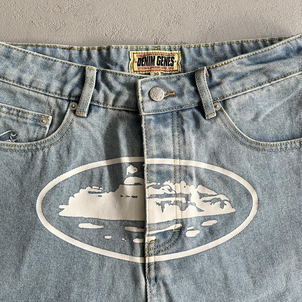 Baggy Denim Shorts - Corteiz [STONEWASH/WASHED BLACK]