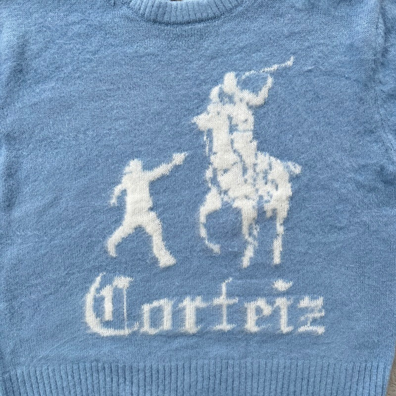 Jackin Knit Sweater - Corteiz.RTW [BLACK/BLUE]