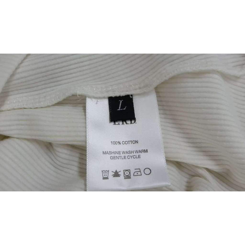 enfants.riches.deprimes ERD White Ribbed Tank Top